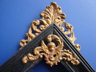 VINTAGE FITS 12 X 10 FRENCH BAROQUE PICTURE FRAME ORNATE WOOD GOLD
