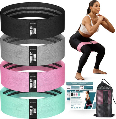 Resistance Bands for Working Out with Guide, 4 Workout Bands for Women & Men