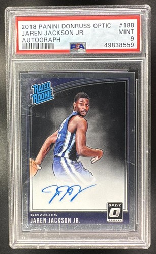 Jaren Jackson Jr. [Autograph] #188 2018 Panini Donruss Optic Rated Rookies Signatures card
