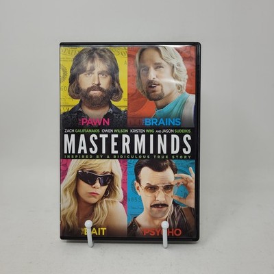 Masterminds DVD Zach Galifianakis Owen Wilson Kristen Wiig Jason Sudeikis PG-13