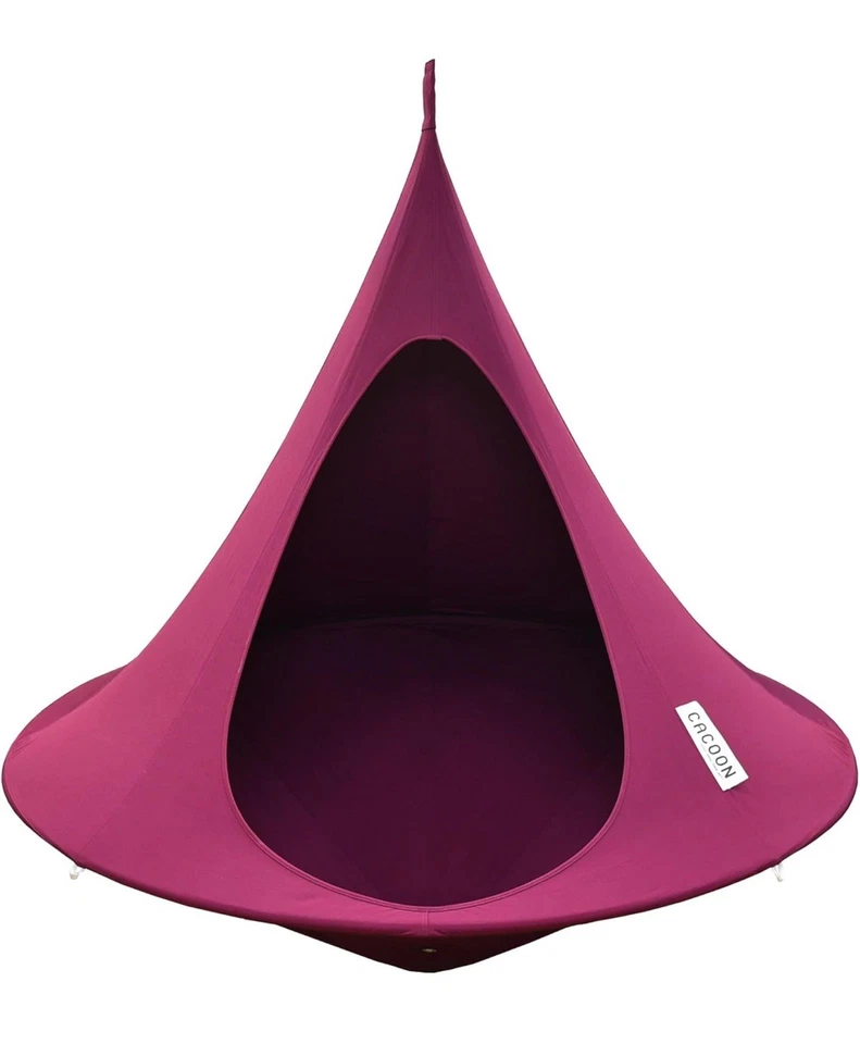Vivere Indoor Outdoor Holiday Camping Comfortable Double Cacoon Chili Red. - Image 4 of 4