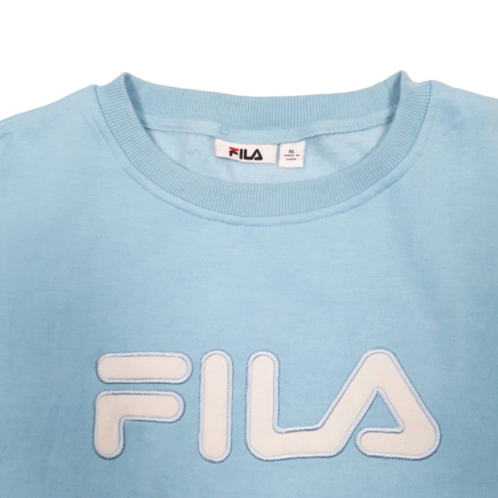 FILA Crewneck Spellout Jumper Sweatshirt Womens L image 2