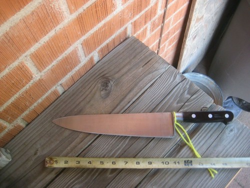 1970s Vintage 11" Blade ** SABATIER *** 2XL Carbon Chef Knife FRANCE - Picture 5 of 11