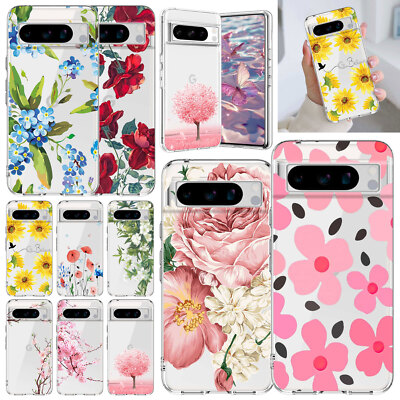 Sweet Girls Flower Case For Google Pixel 7A 8A 6A 7 8 9 Pro XL Shockproof Cover