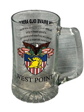 West Point US Army Military Academy  Glass Mug New York vs Navy College Football