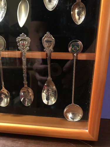 VTG LOT 48 Collectible Souvenir Silver Plated Spoons Collection Cases VG NEW - Picture 3 of 13