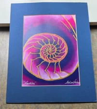 2011 Melissa Verbena Print NAUTILUS Signed 14" by 11"