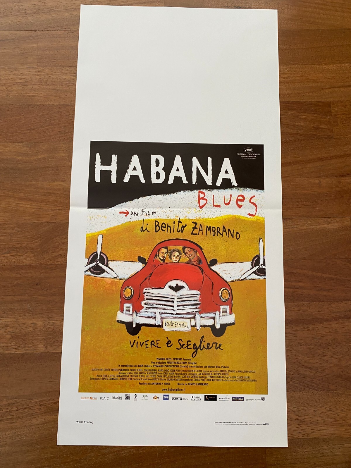 Locandina originale film Habana Blues (2005) - Regia di Benito Zambrano
