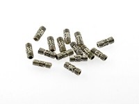 40 LäNgliche Zwischenperlen Mit Antikmuster In Antik Silberfarben, 3 Mm
