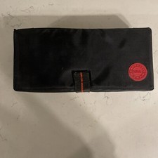 VTG Totes Cassette Tape Storage Case 12 Holder Nylon Tote Black Retro