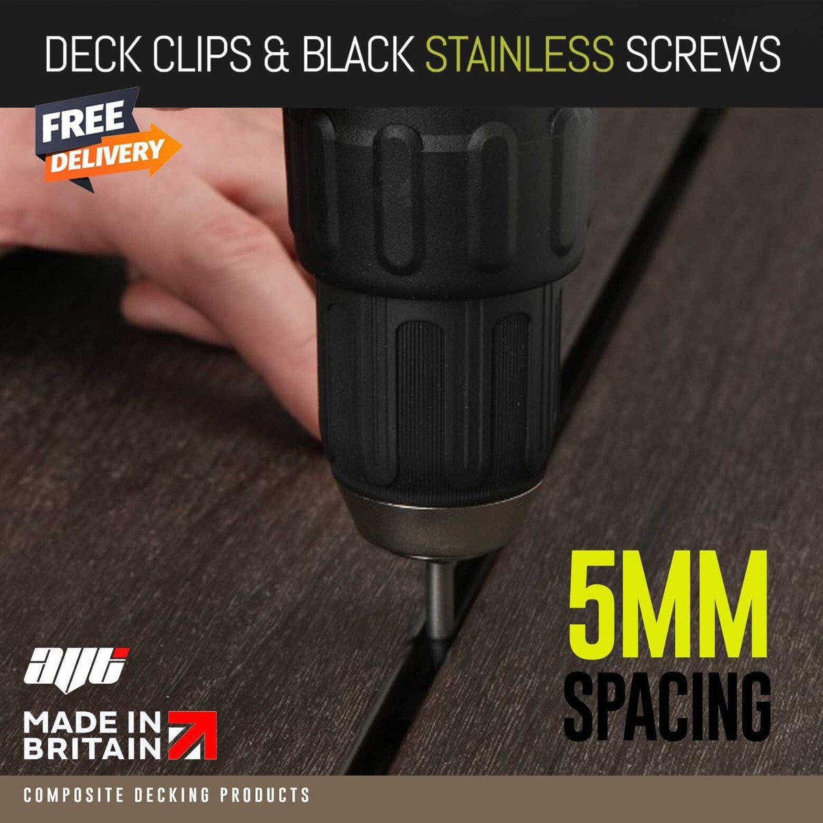 200-Pack Hidden Deck Fasteners For Composite Decking – Stainless Steel Clips With 9mm Groove Height, 3mm Gap Spacing, Universal Fit For WPC Boards