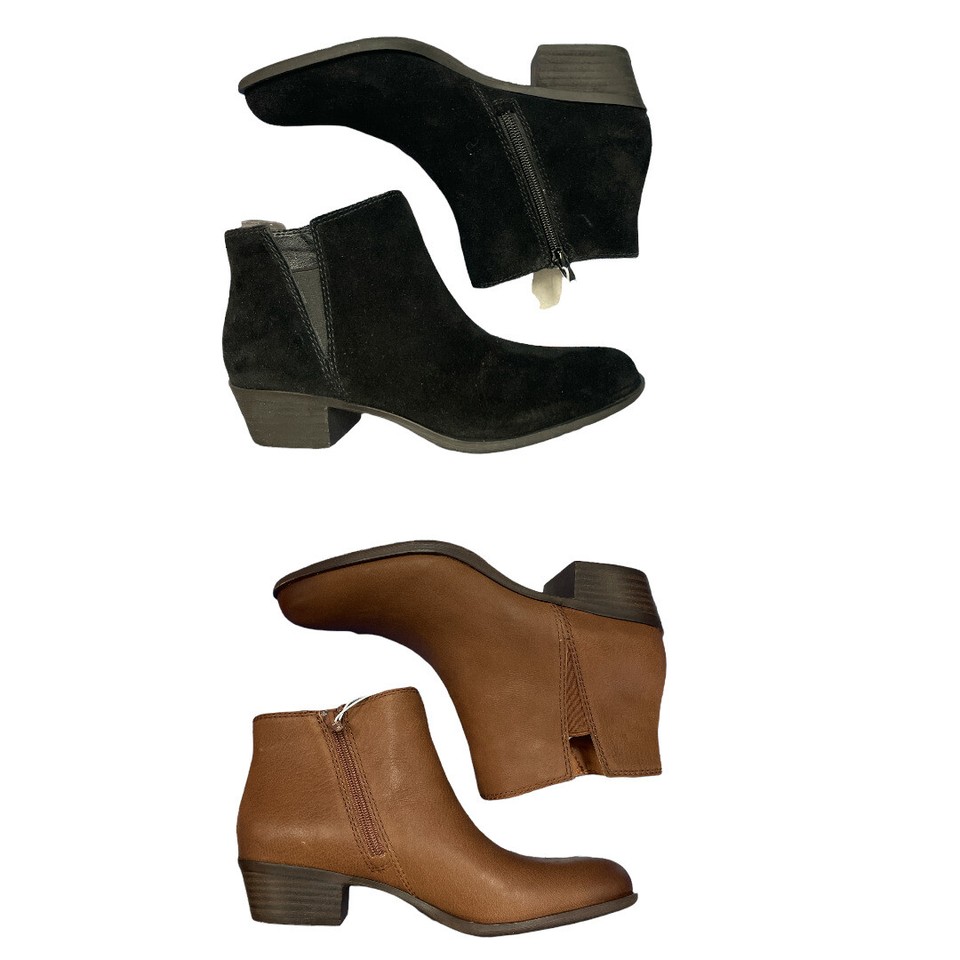 Lucky Brand Women's Bessie Cuban Heel Side Zip Ankle Boot eBay