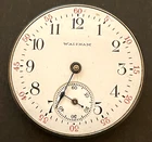 Antique 1906 Waltham Model 1900 115 Pocket Watch Movement Good Balance 0s 15j