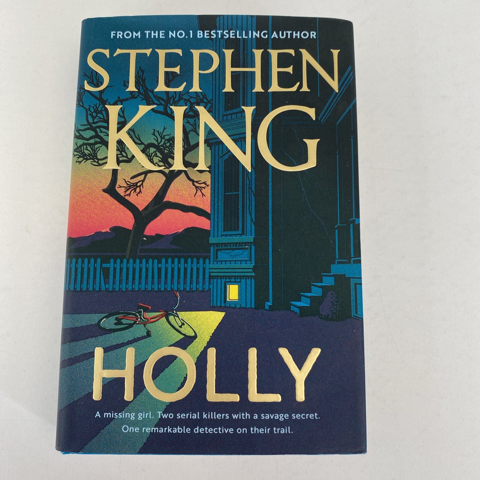 Stephen King HOLLY Hardback Book First Edition Turquoise End Papers 2023