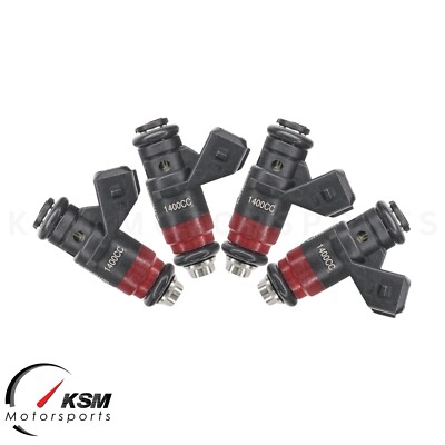 4x 133lb 1400cc fit Deka Compact Short Fuel Injector FI114700 EV1 High Impedance