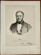 MAYOR (-) PORTRAIT ENGRAVING 19th century, REPRESENTATIVE OF THE PEOPLE GOLD COAST 1848