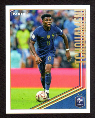 Panini Sticker Stolz, blau zu sein Frankreich 2023 #87 Aurélien Tchouameni