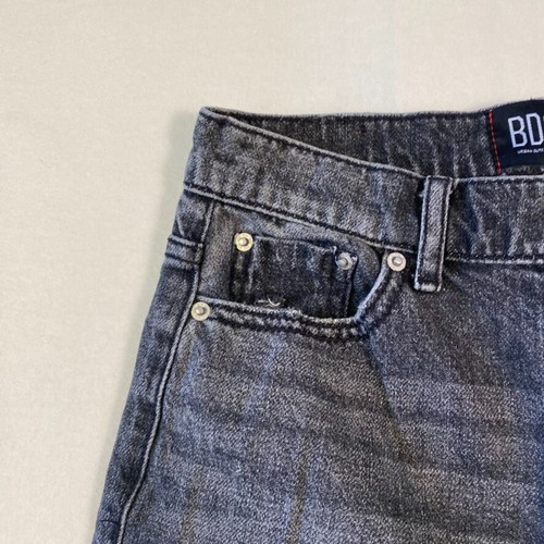 BDG Distressed Jeans Size Women's 24 Black Slim Straight Button Fly - Picture 5 of 11