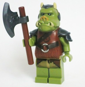 Lego Gamorrean Guard 75005 9516 Jabba's Palace with Axe Star Wars Minifigure | eBay