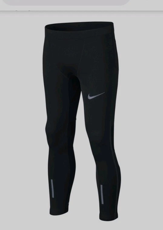 Nike Boys Girls Unisex Power Full length  Tights Black Football Sports 12 -13yrs - Image 3 of 4