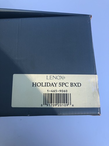 Vintage Lenox HOLIDAY Gold 5-Piece Place Setting UNUSED in Box Made USA NEW - Picture 10 of 10