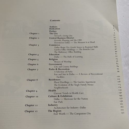 DALLASIGHTS: AN ANTHOLOGY OF ARCHITECTURE AND OPEN SPACES Dallas History Book - Picture 6 of 12