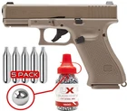 Umarex Glock 19X .177 Cal Air Pistol, Blowback w/ CO2 & BBs (2255212) Gen 5