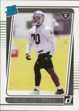 2021 Donruss #335 Alex Leatherwood Las Vegas Raiders Rookie 