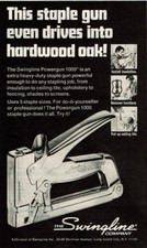 1977 Vintage Print Ad The Swingline Company This Staple Gun Even Drives Hardwood
