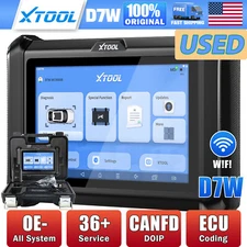USED XTOOL D7W WIFI OBD2 All System Diagnostic Bidirectional Scanner CANFD/DOIP 