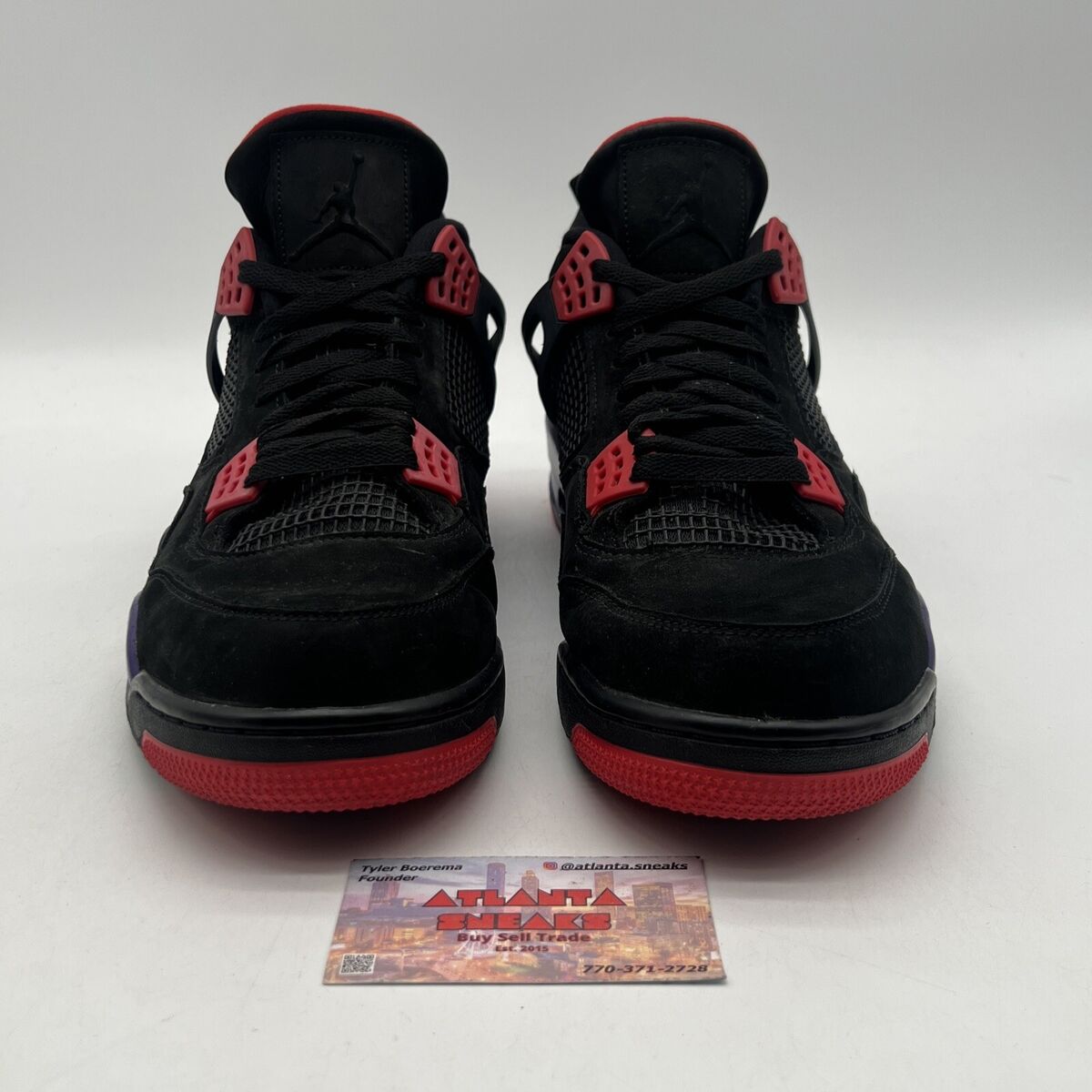 Size 13 - Jordan 4 Retro NRG Raptors 2018 Black Red Purple Size 13 - Jordan 4 Retro NRG Raptors 2018 Black Red Purple