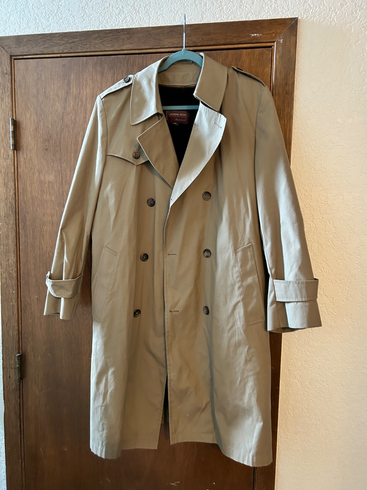 FILA Cappotto trench doppiopetto Adams Row con fodera zip taglia 40 reg