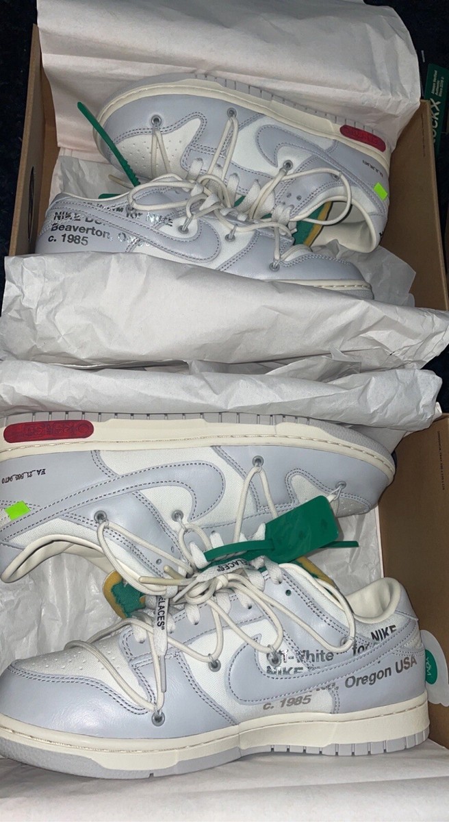 Size 11.5Nike x Off-White Dunk Low 'Lot 25 of 50' Sail Size 11.5Nike x Off-White Dunk Low 'Lot 25 of 50' Sail