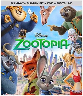 Zootopia (3DBDDVDDigital HD) Blu-ray - Blu-ray By Ginnifer Goodwin - GOOD