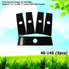 5 Oregon 40-140 Edger Blades 8” X 2” X .090” 1” Center Hole Heat Treated