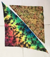 New Handmade Camo Tie Dye Triangle Pet Bandana, Great For Small/Med Dogs