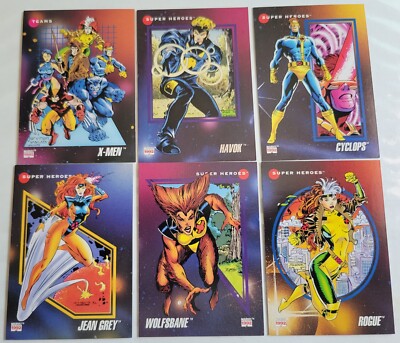 1992 Impel Marvel Lot of 13 Cards (Gambit, Rogue, & more) NM