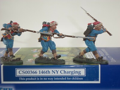 COLLECTORS SHOWCASE CS00366 146TH NEW YORK GARRARD'S TIGERS CHARGING FIGURE SET