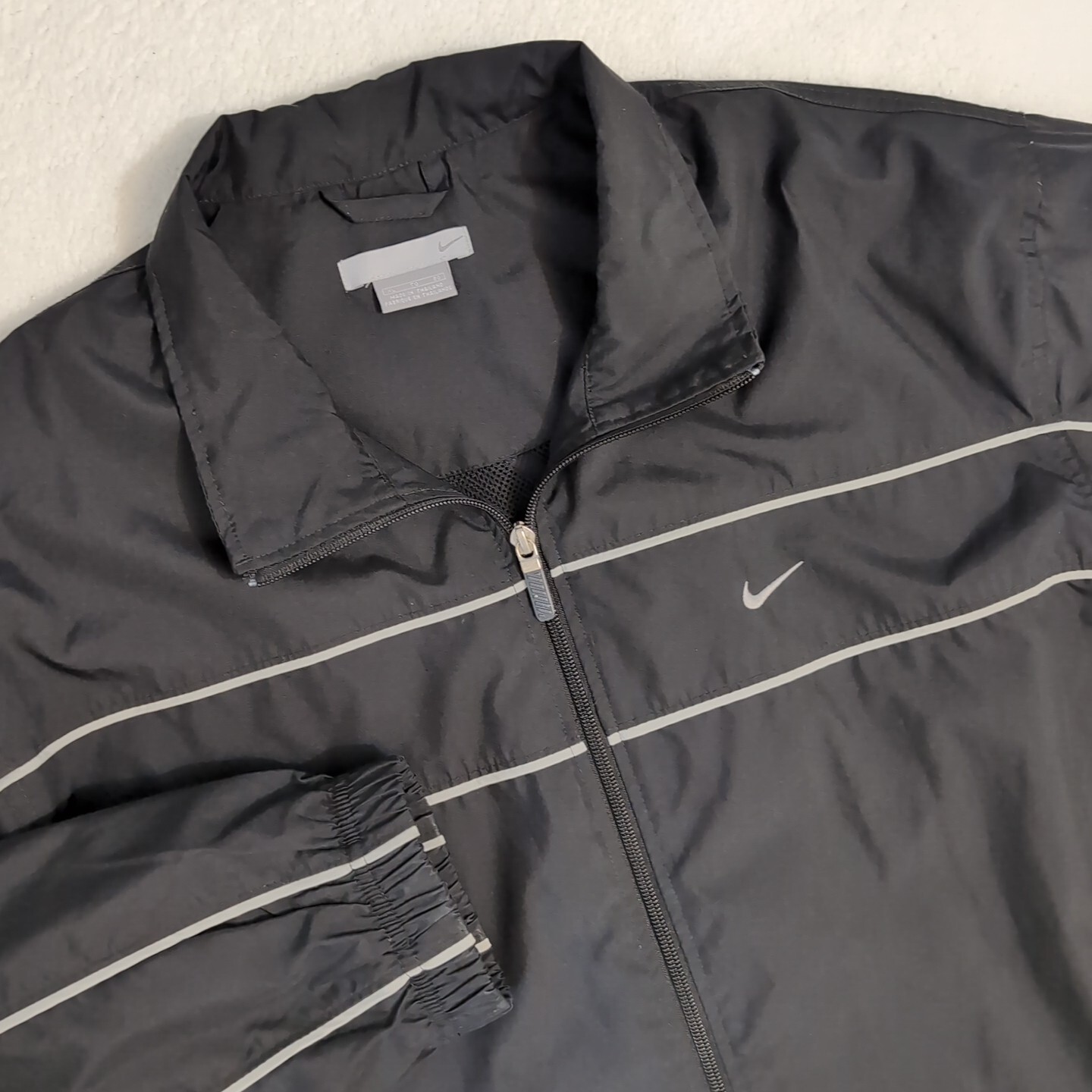 SACAI X NIKE Giacca a vento foderata vintage Nike uomo XL Travis Scott Mini Swoosh nera