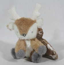 LEVTEX BABY LOVIE REINDEER PLUSH TEETHING RING / RATTLE STUFFED ANIMAL 11" LONG