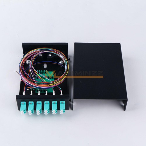 Patch Panel Fibra Ottica 12 Core LC MM OM3 | Scatola Di Terminazione 6 Porte