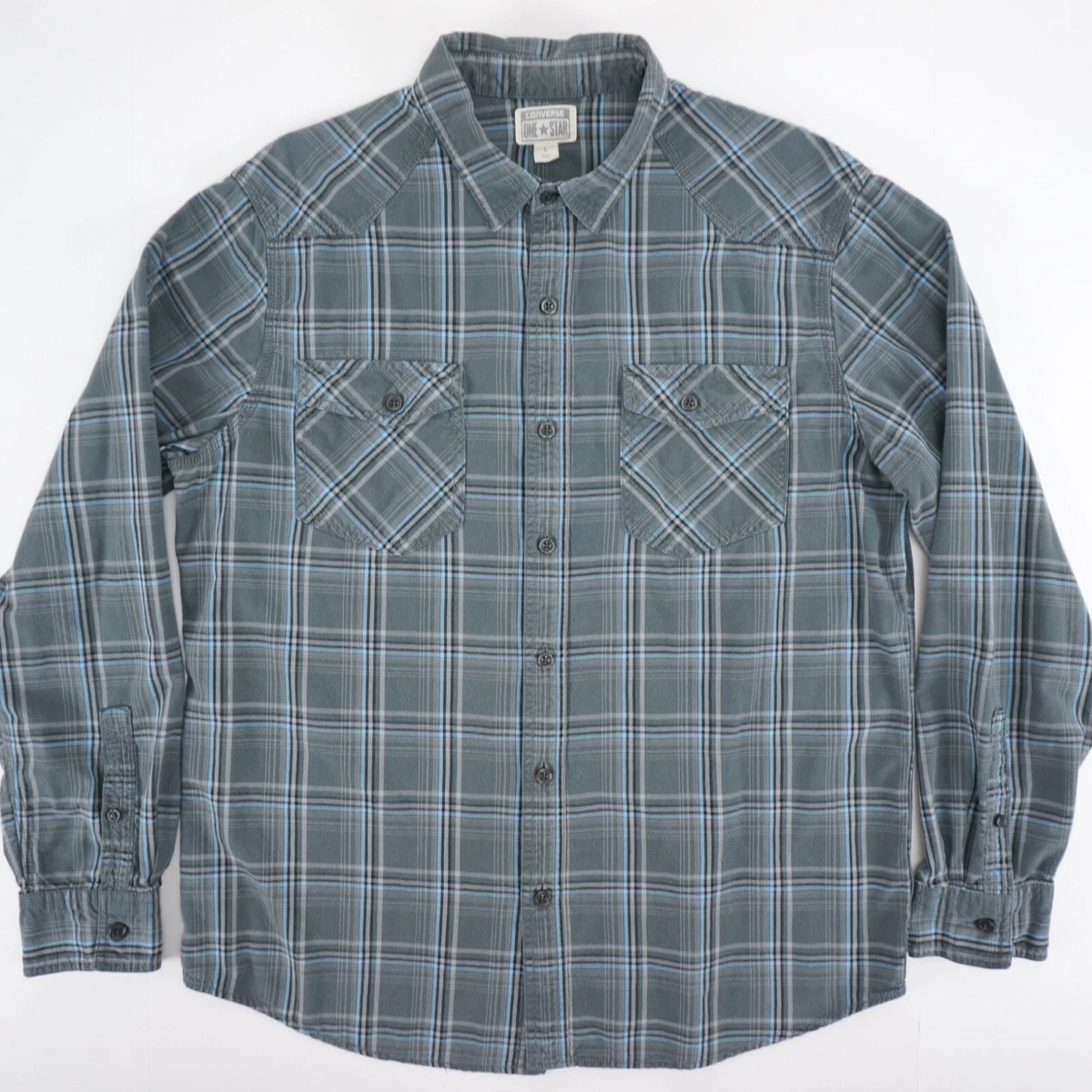 Converse one star plaid shirt hotsell