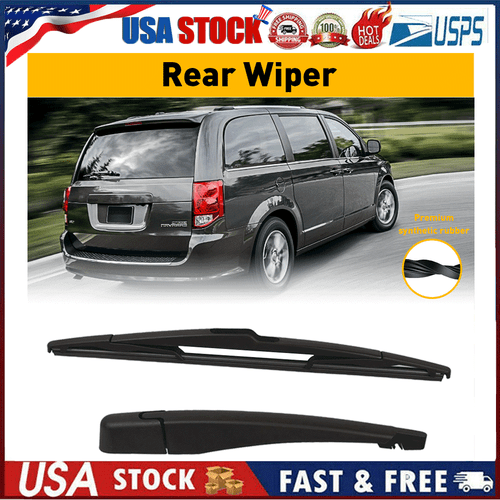 Rear Blade Wiper and Arm for Dodge Grand Caravan 2008-2010 Chrysler Town&Country - Picture 15 of 16
