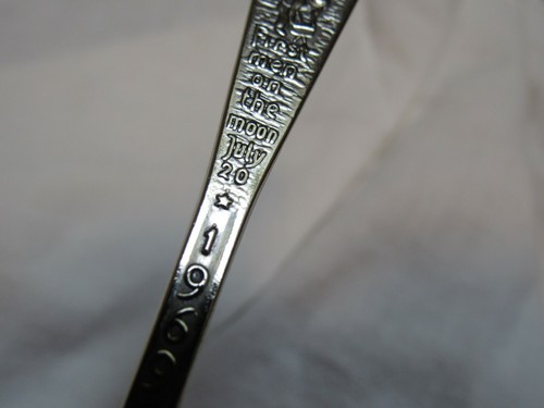 1969 Apollo Souvenir Spoon 1st Men On Moon Kennedy Space Center 4-1/2” - Picture 6 of 7