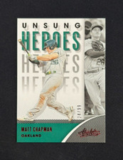 2021 Panini Absolute Matt Chapman Unsung Heroes Red Foil /99 #UH-9 Oakland