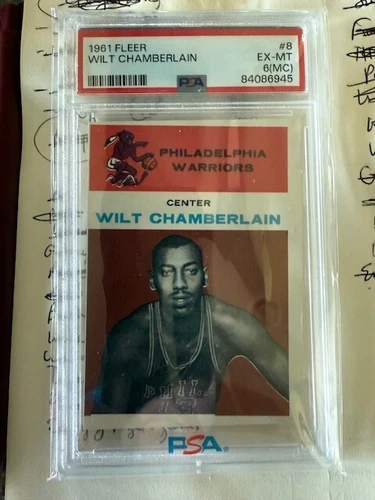 1961 Fleer Wilt Chamberlain rookie psa 6 mc - Awesome card!