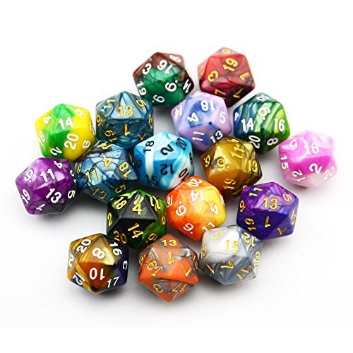 10er Pack 20-seitige Würfel D20 polyedrische Würfel für DND RPG MTG Tischspiel (Farbe 2) - Bild 4 von 5