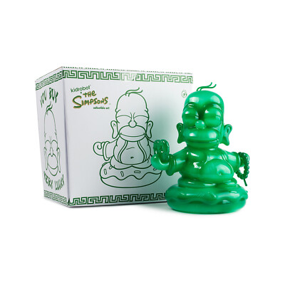 #ad KidRobot The Simpsons Jade Homer Buddha 7quot; Vinyl Figure IAMRETRO Exclusive $199.00