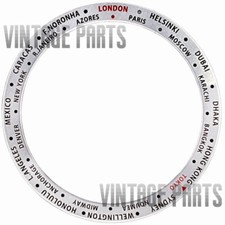 38MM World Map Style Silve Aluminum Flat Watc...