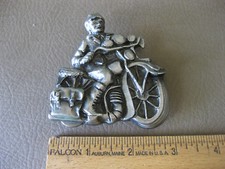 Vintage Motorcycle Belt Buckle by Instyle 1295 1979